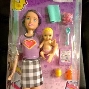 New in Box Barbie Skipper Babysitters Inc. Doll & Accessories Set
